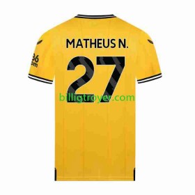 Billige Fotballdrakter Wolverhampton Wanderers Matheus Nunes 27 Hjemmedraktsett 2023/24 Kortermet